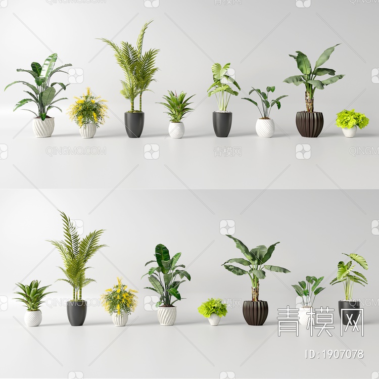 花盆SU模型下载【ID:1907078】