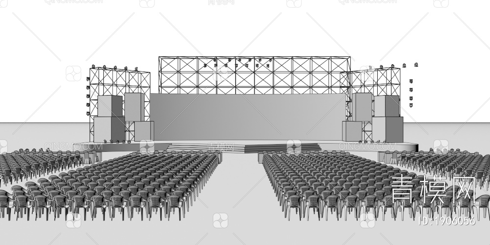 答谢会舞台3D模型下载【ID:1906056】