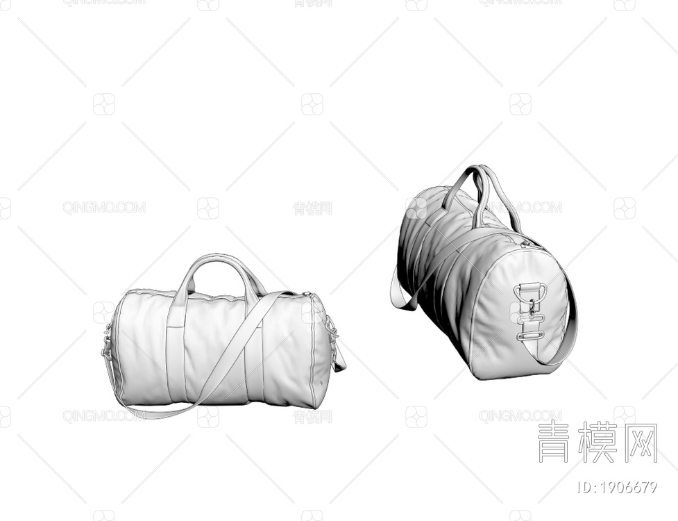 行李包 手提包 旅行包3D模型下载【ID:1906679】