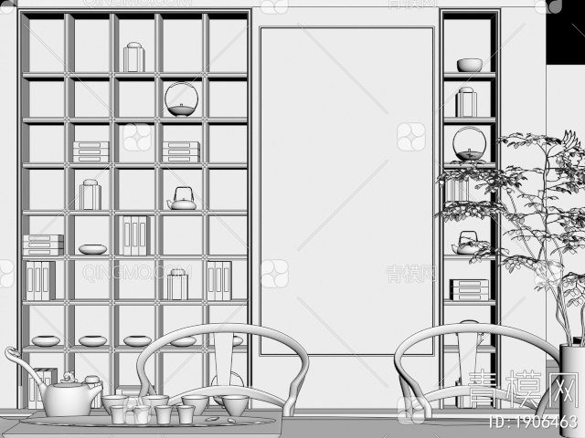 人物装饰画 挂画3D模型下载【ID:1906463】