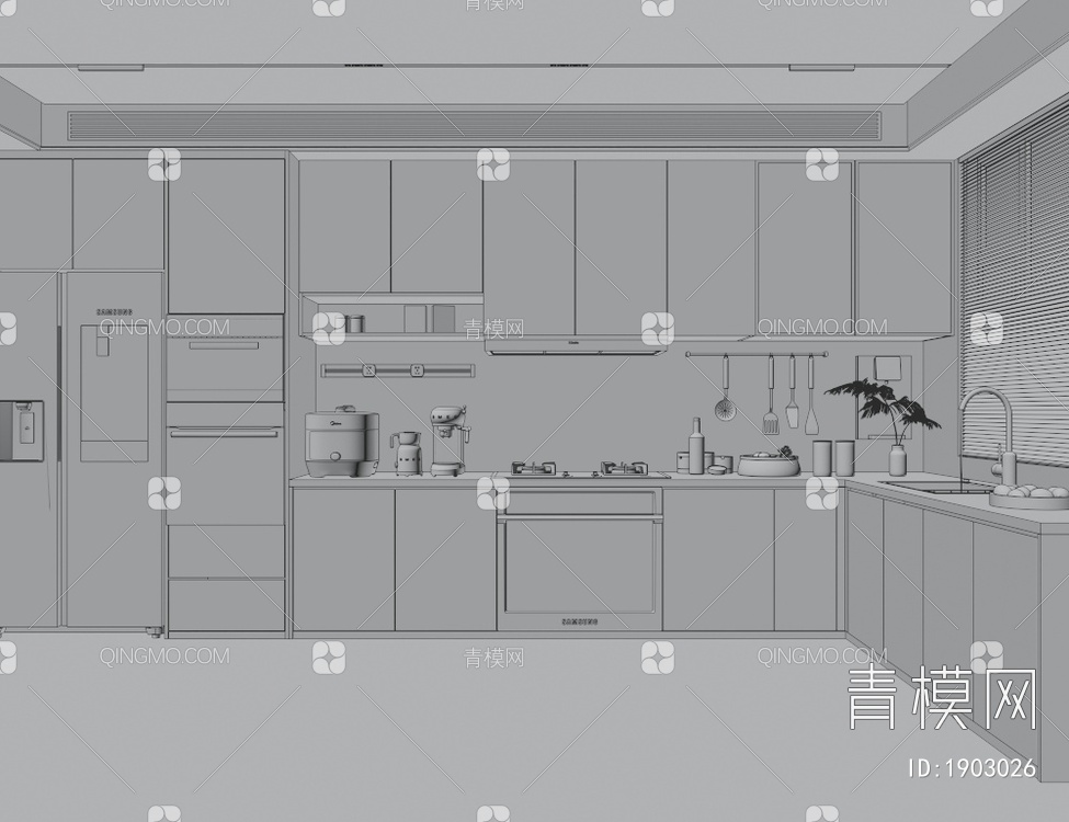 厨房3D模型下载【ID:1903026】