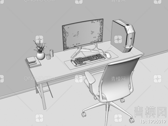 生活家电 办公电脑3D模型下载【ID:1906019】