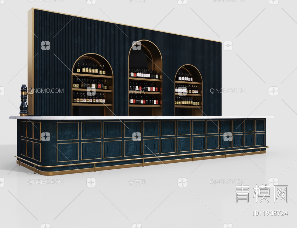 酒吧 吧台3D模型下载【ID:1908724】