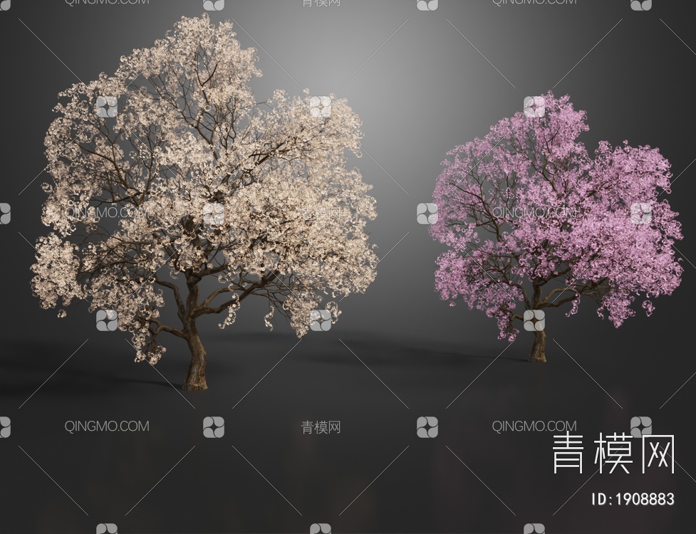 花树 景观树 树木3D模型下载【ID:1908883】