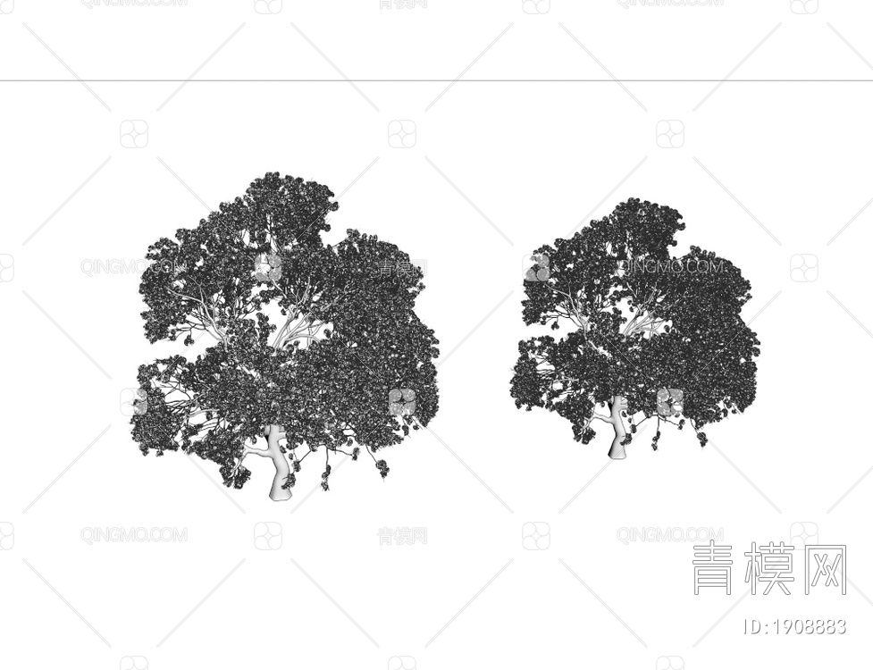 花树 景观树 树木3D模型下载【ID:1908883】