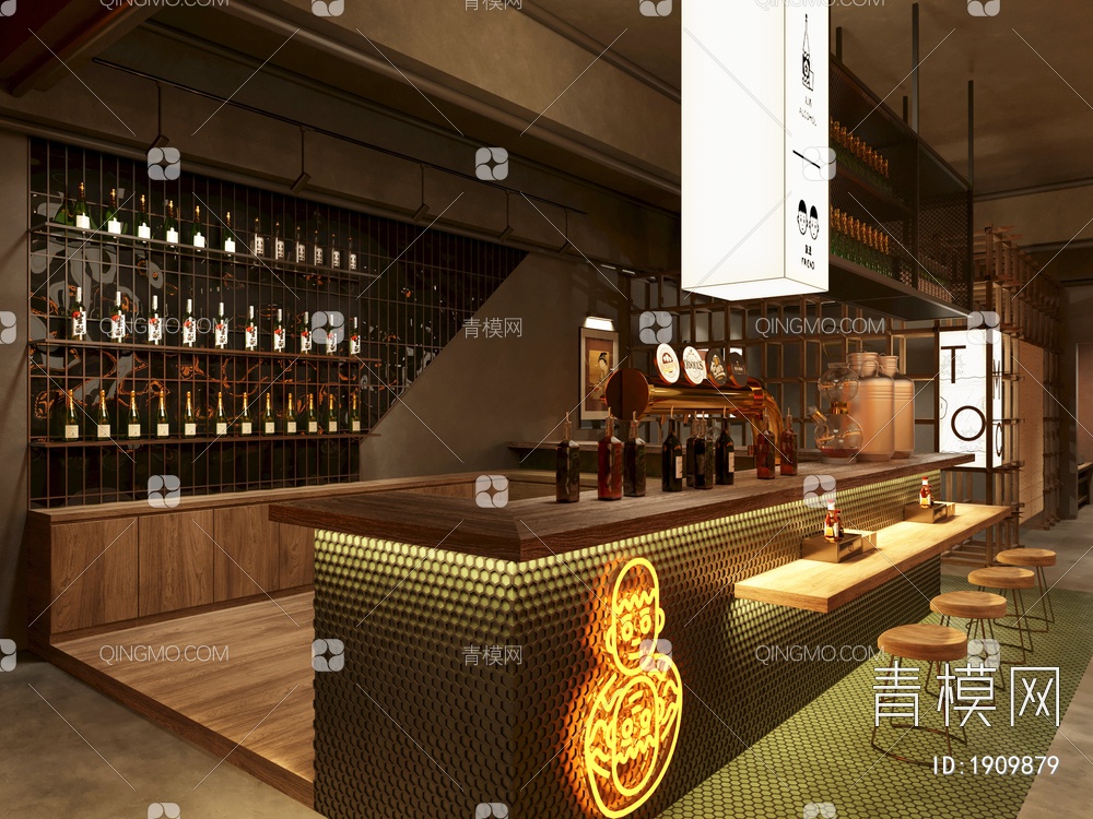 酒吧3D模型下载【ID:1909879】