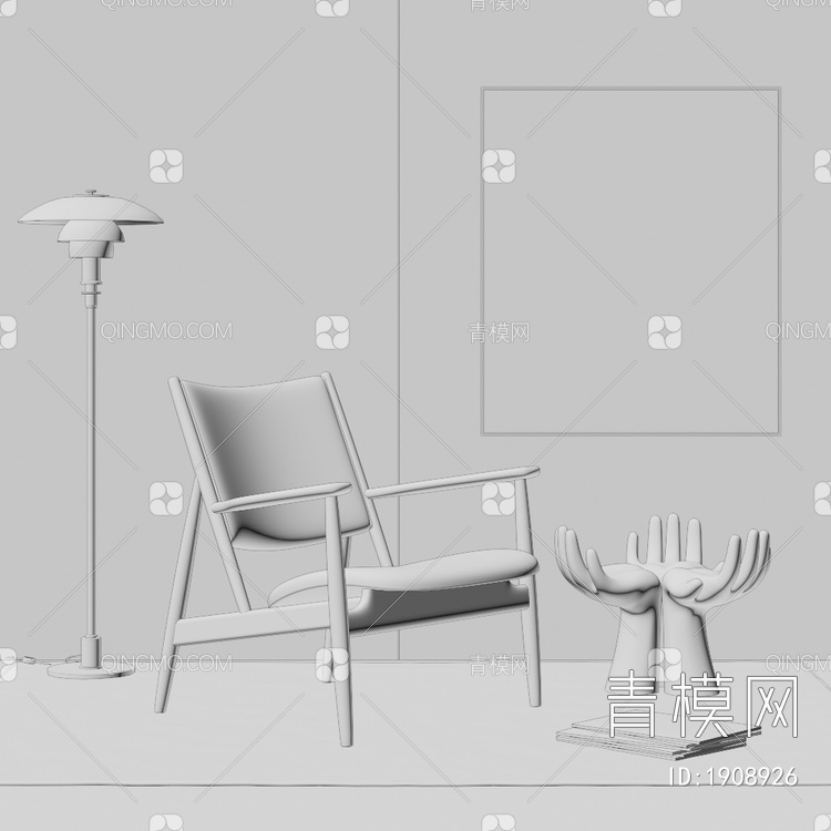 椅子 休闲椅3D模型下载【ID:1908926】