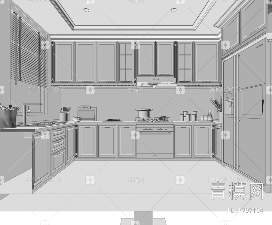 厨房3D模型下载【ID:1907104】