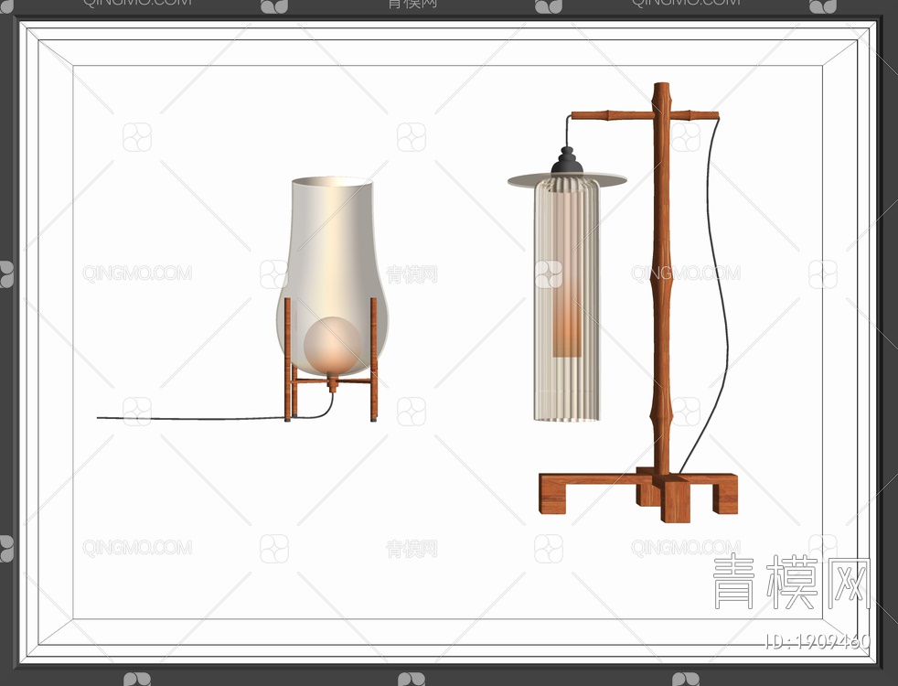 台灯SU模型下载【ID:1909460】