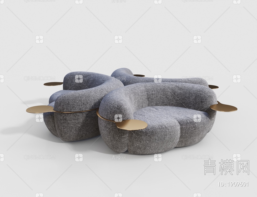 休闲沙发3D模型下载【ID:1909601】