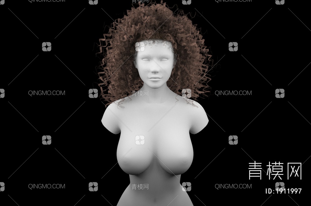 女士发型3D模型下载【ID:1911997】