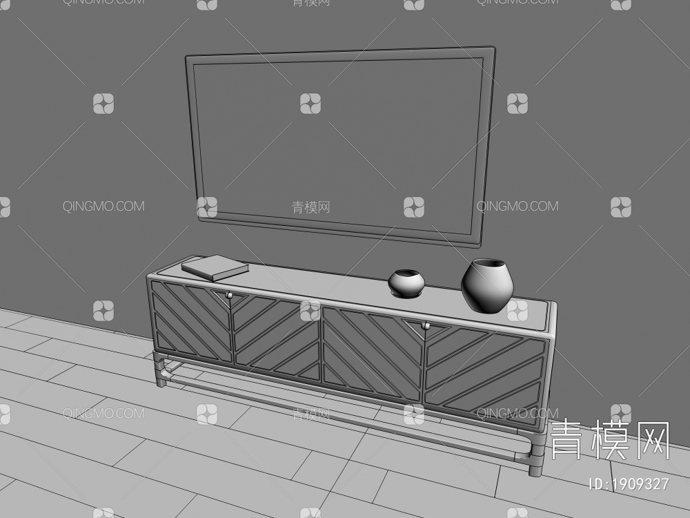 电视柜3D模型下载【ID:1909327】