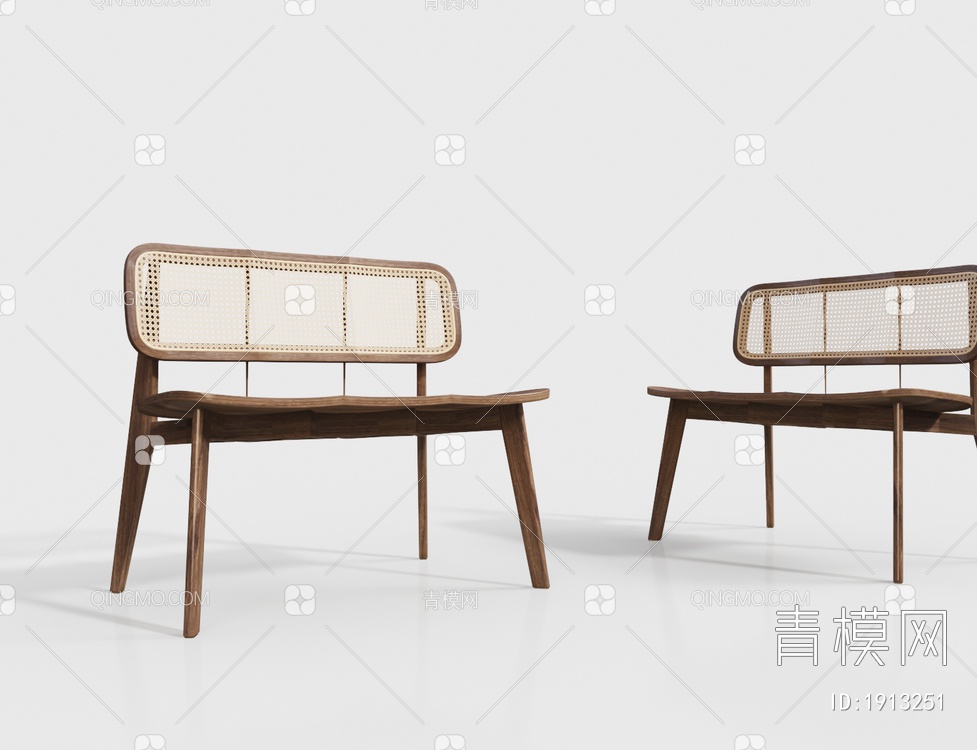 户外长椅  靠椅3D模型下载【ID:1913251】