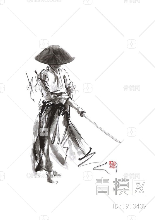 中式风格装饰画贴图下载【ID:1913439】