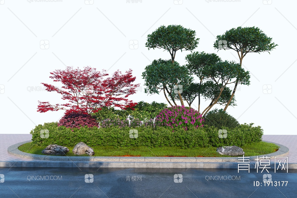 花坛景观组合3D模型下载【ID:1913177】