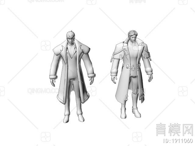 虚拟人物 游戏男性人物3D模型下载【ID:1911060】