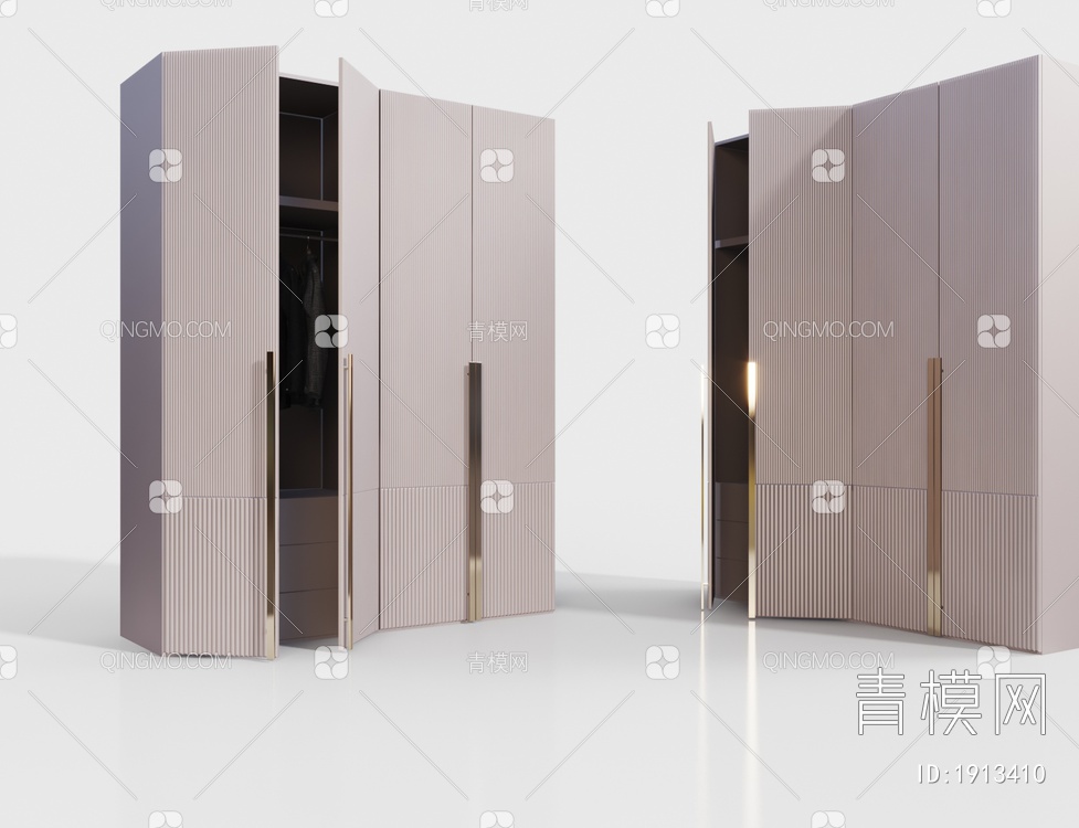 衣柜 鞋柜3D模型下载【ID:1913410】