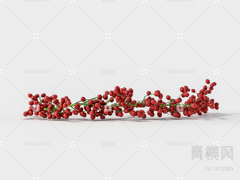 绿色植物花果实红豆3D模型下载【ID:1913080】