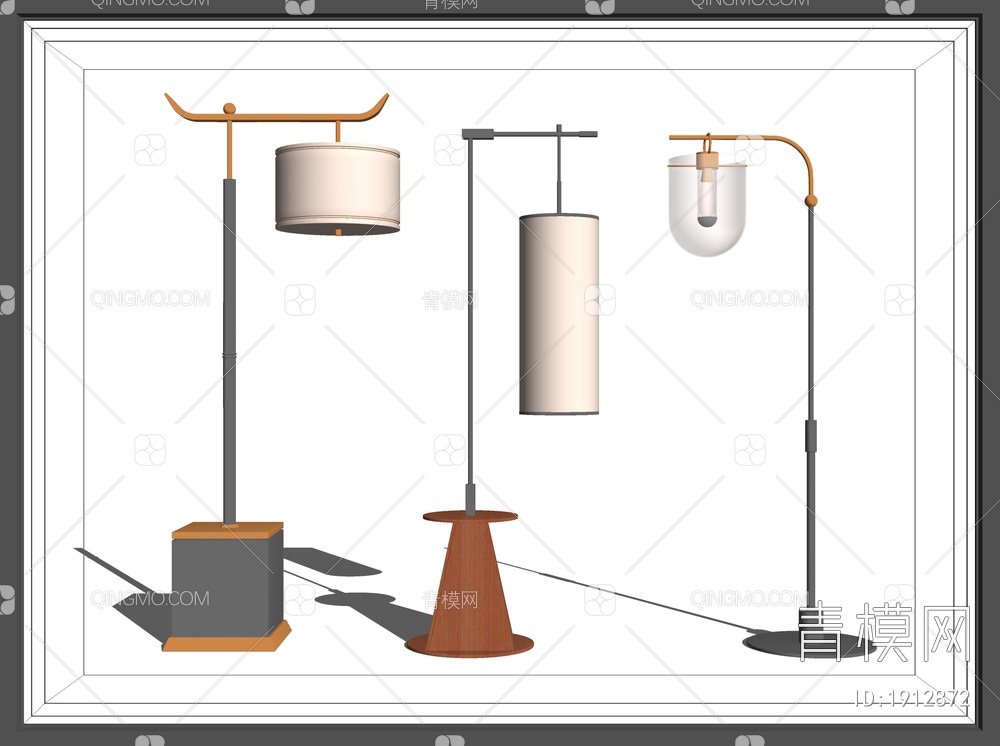 落地灯SU模型下载【ID:1912872】