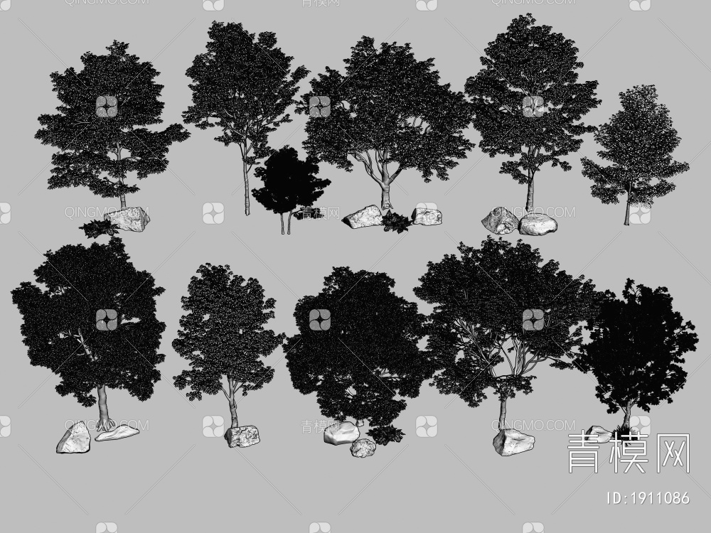景观树3D模型下载【ID:1911086】