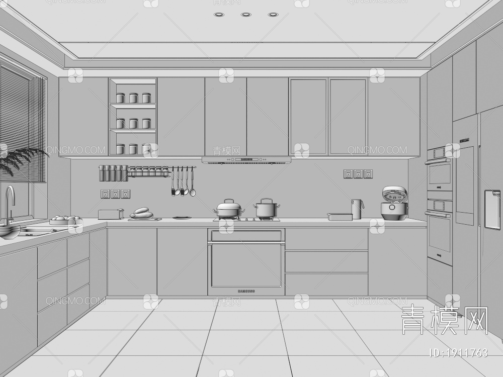 厨房3D模型下载【ID:1911763】
