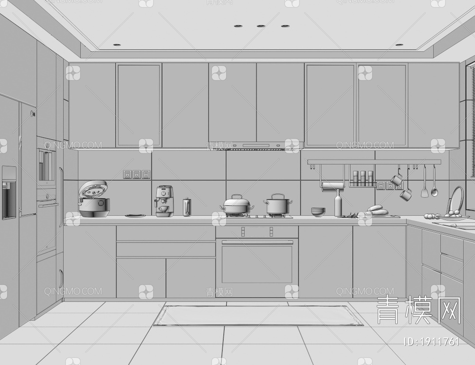 厨房3D模型下载【ID:1911761】
