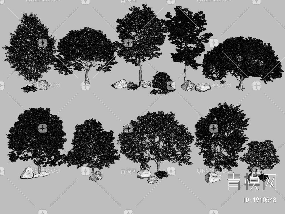 树木3D模型下载【ID:1910548】