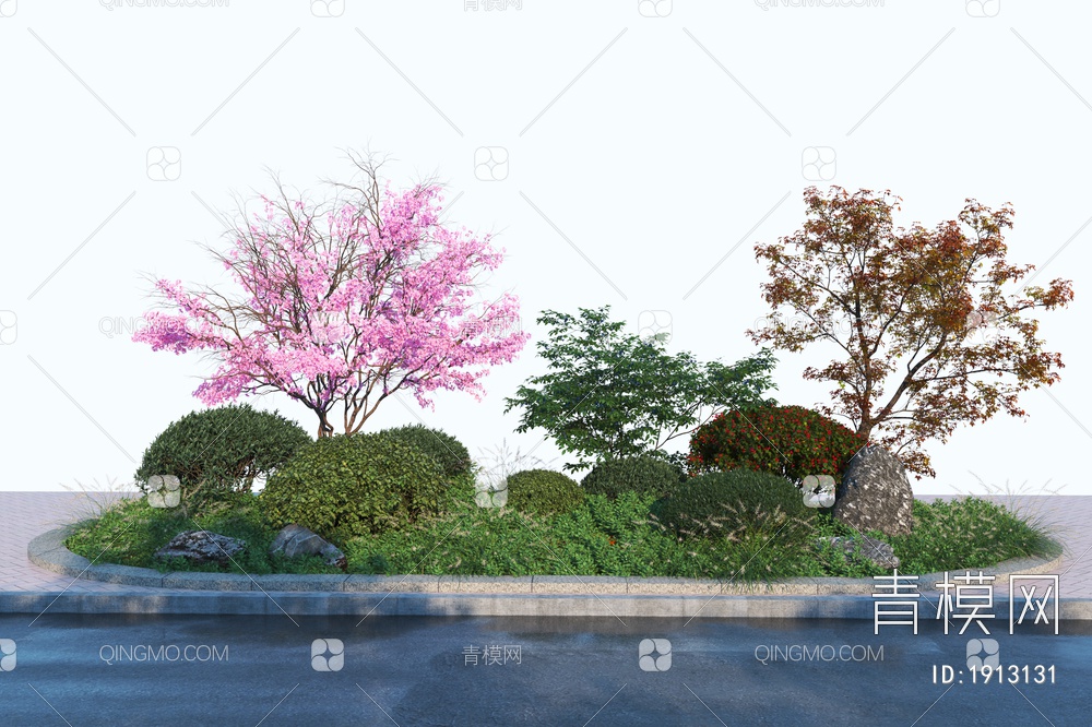花坛景观组合3D模型下载【ID:1913131】