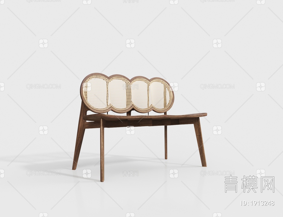 户外长椅  靠椅3D模型下载【ID:1913248】
