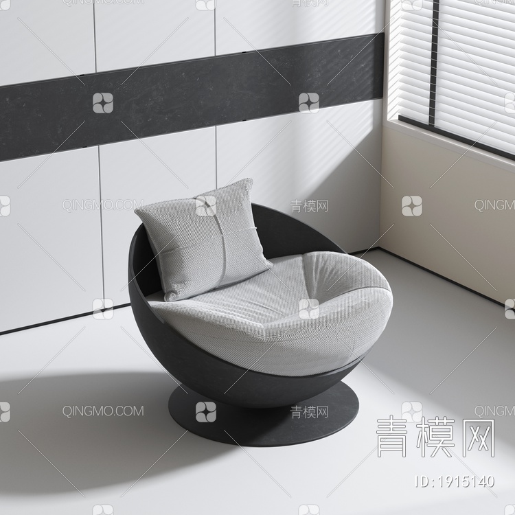 单人沙发3D模型下载【ID:1915140】