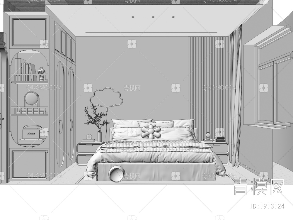 家居卧室3D模型下载【ID:1913124】