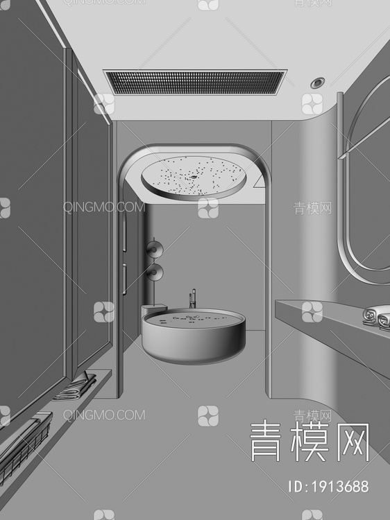 浴室3D模型下载【ID:1913688】
