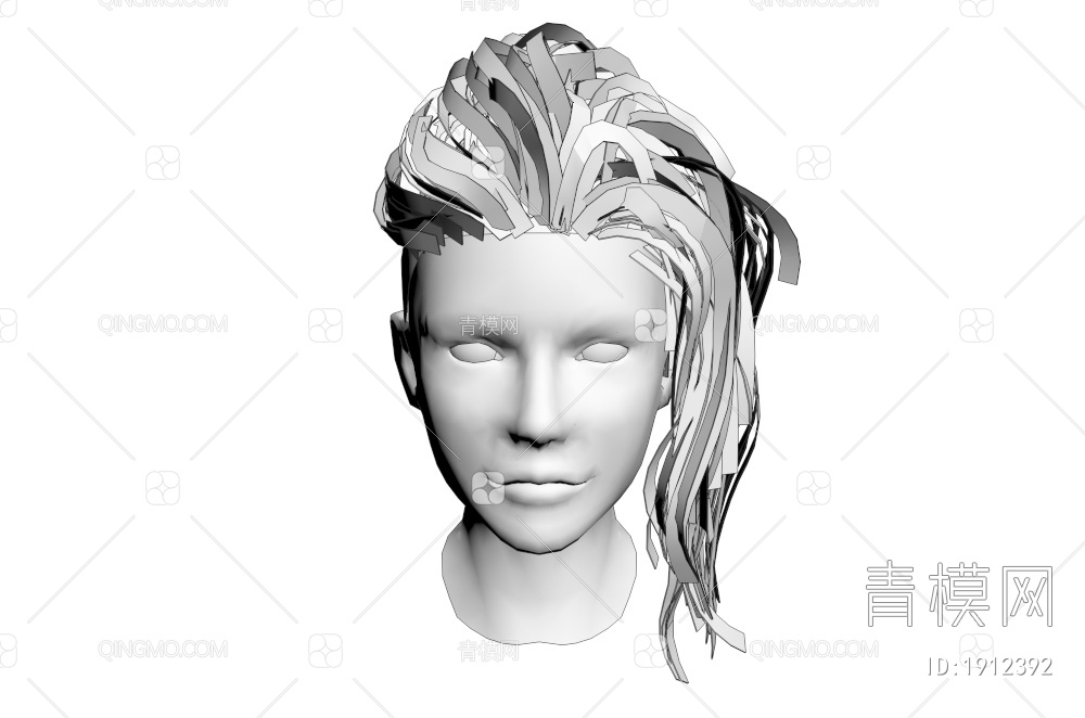 男士发型设计3D模型下载【ID:1912392】