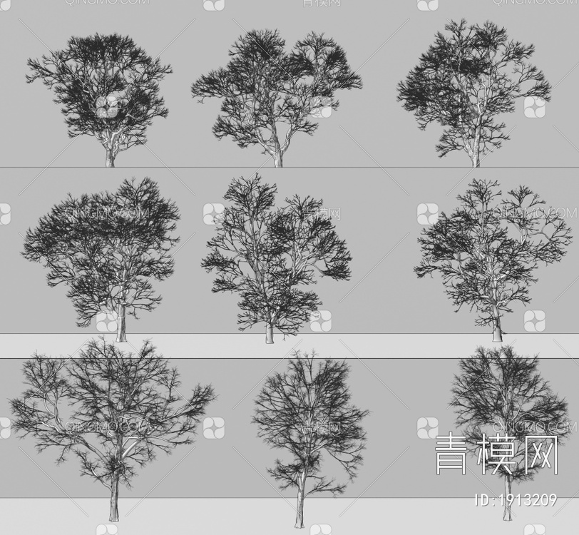 树木3D模型下载【ID:1913209】