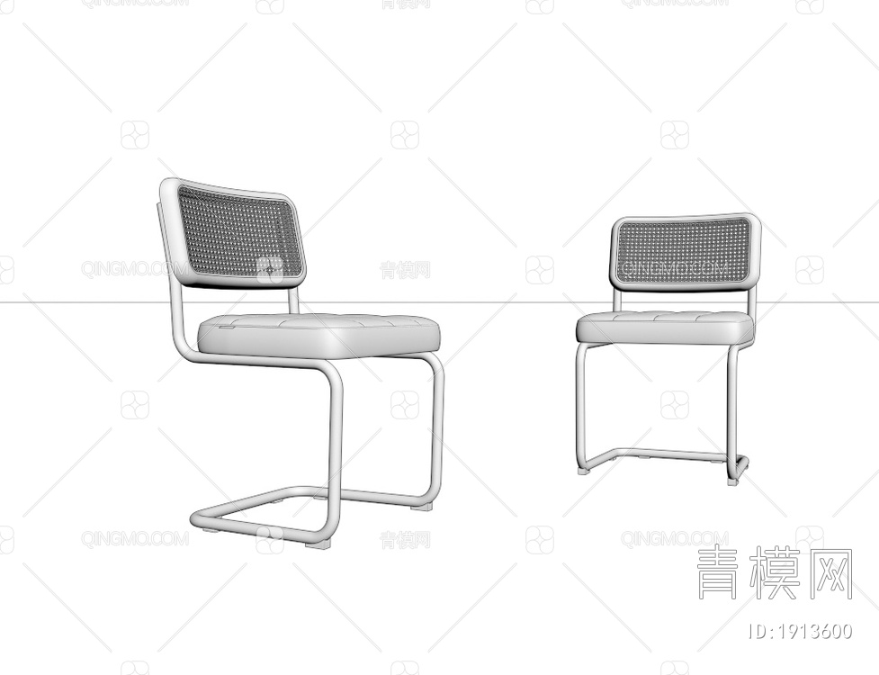 藤编椅子3D模型下载【ID:1913600】