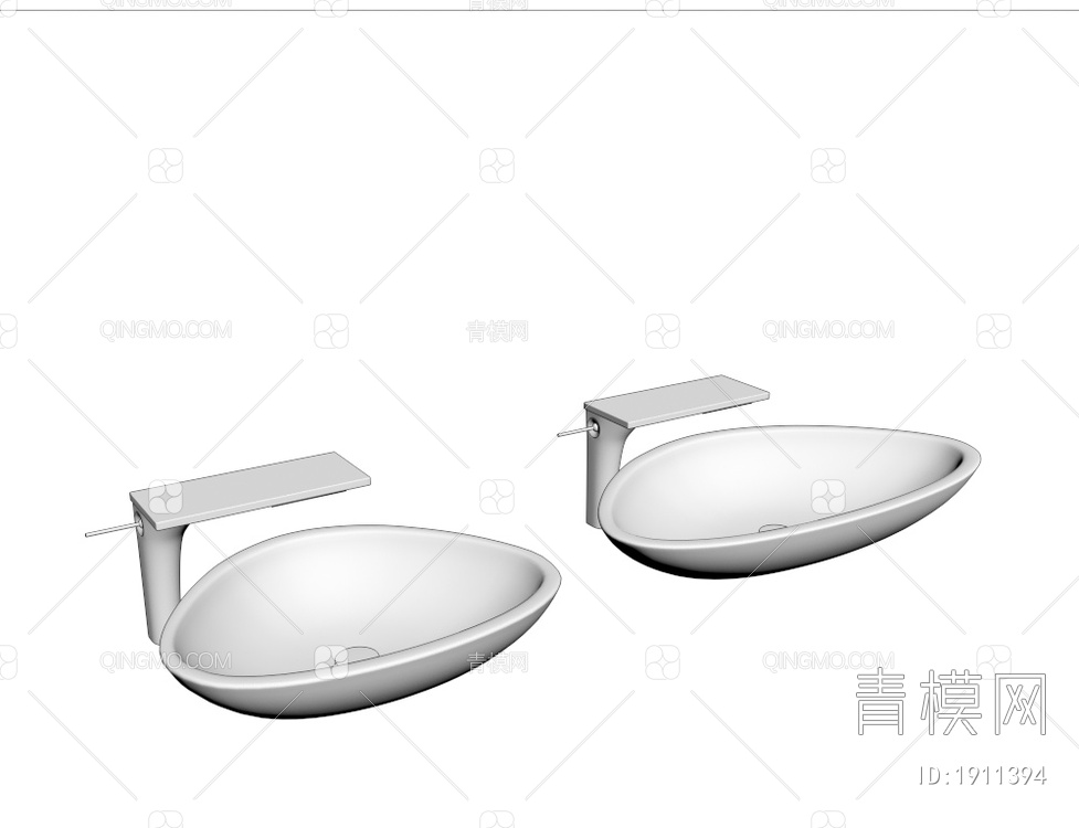 洗手盆 台盆3D模型下载【ID:1911394】