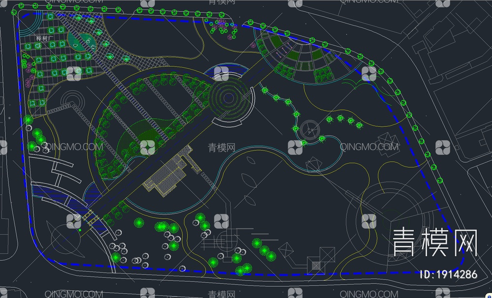 80套最新公园广场景观全套CAD图纸【ID:1914286】