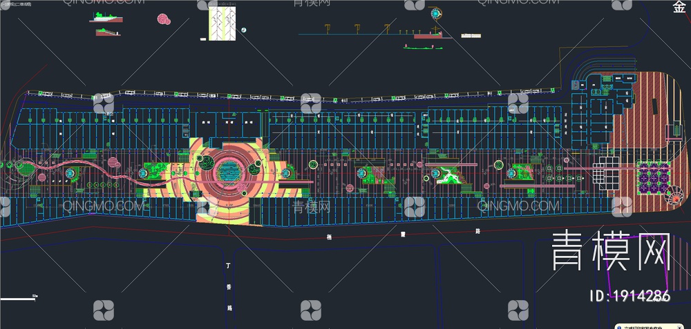 80套最新公园广场景观全套CAD图纸【ID:1914286】