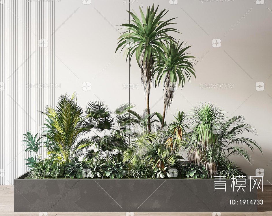 植物堆3D模型下载【ID:1914733】