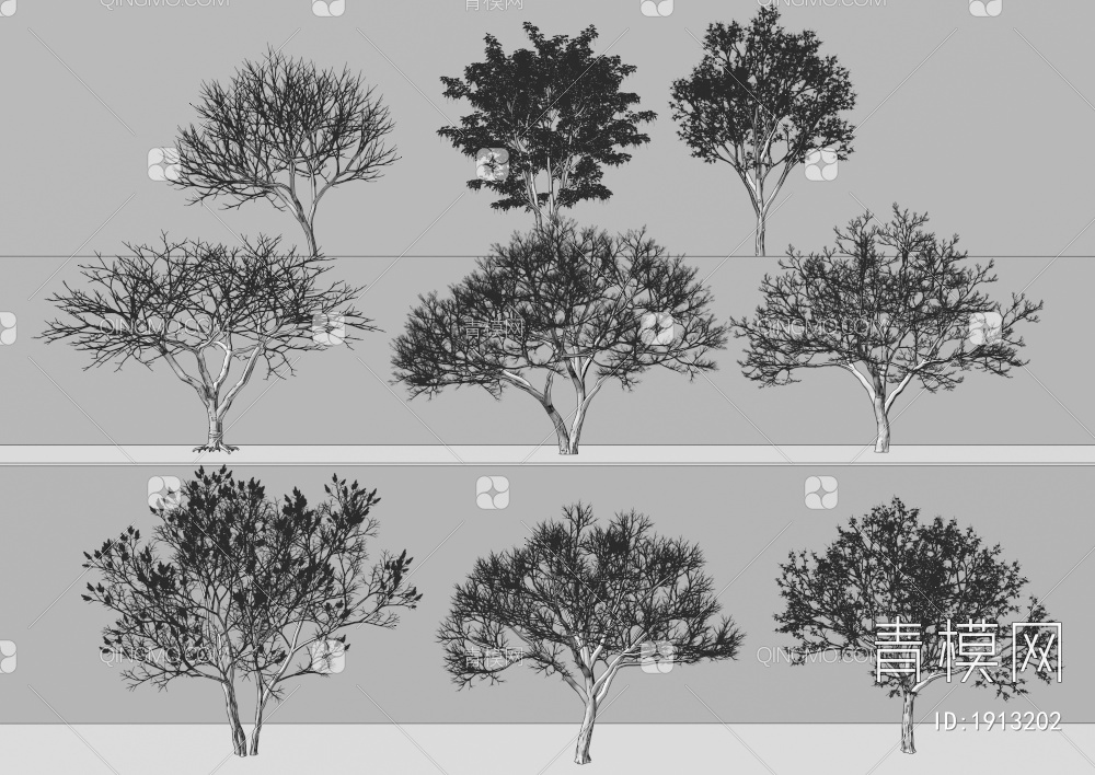 树木3D模型下载【ID:1913202】
