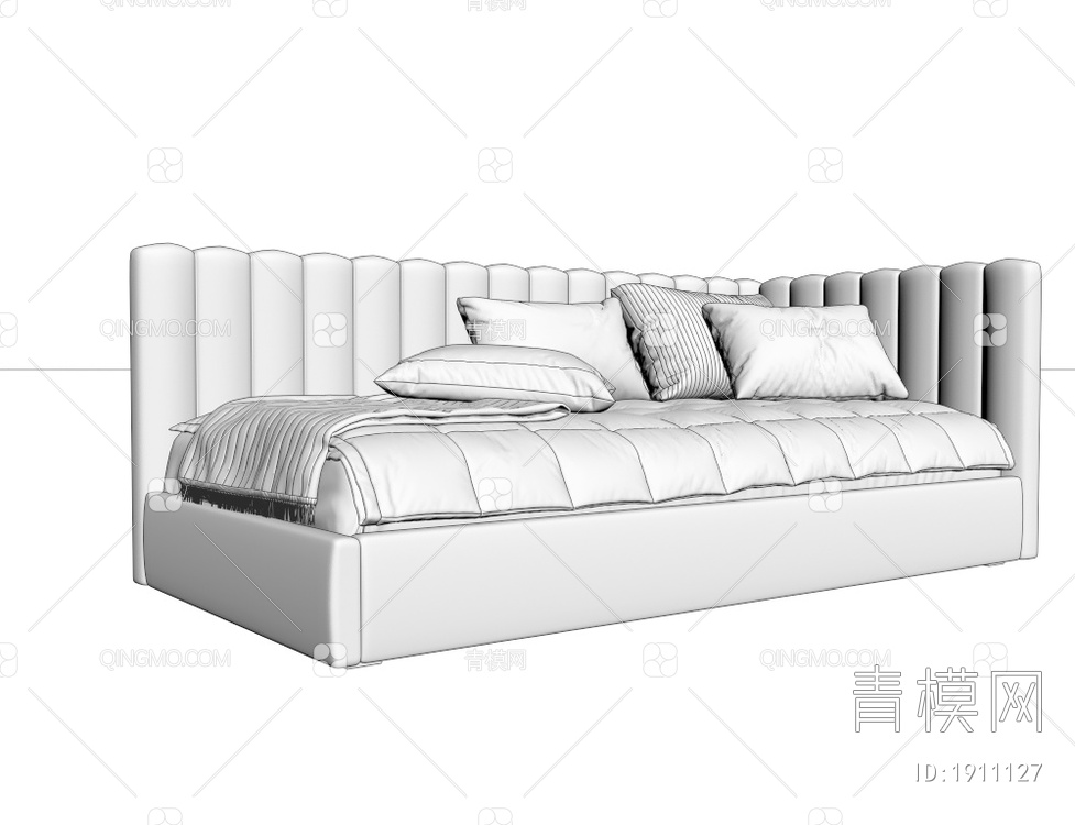 沙发床 单人床3D模型下载【ID:1911127】