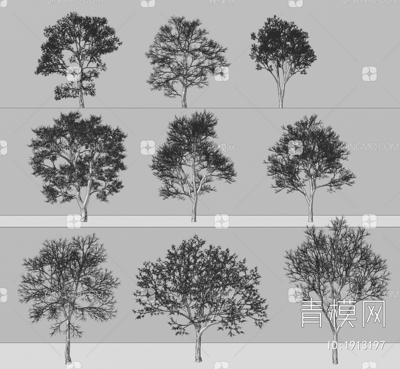 树木3D模型下载【ID:1913197】