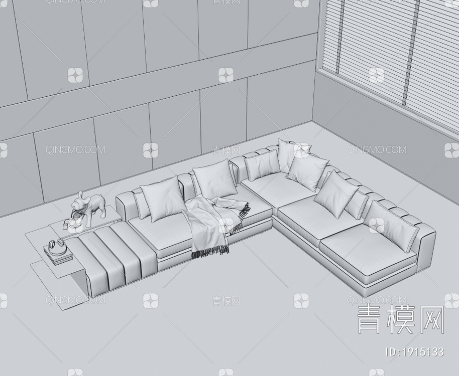 多人沙发3D模型下载【ID:1915133】