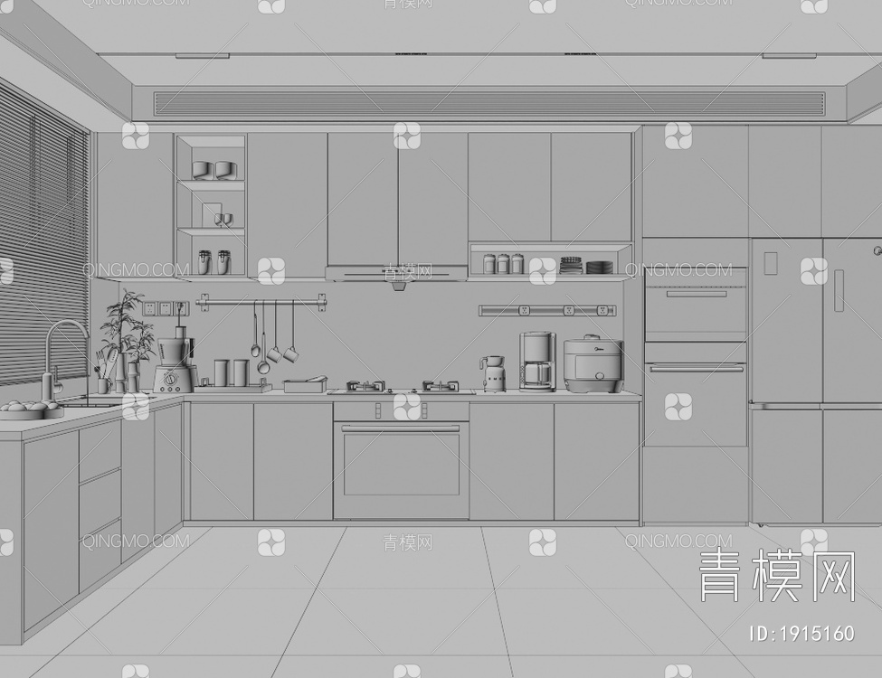 厨房3D模型下载【ID:1915160】