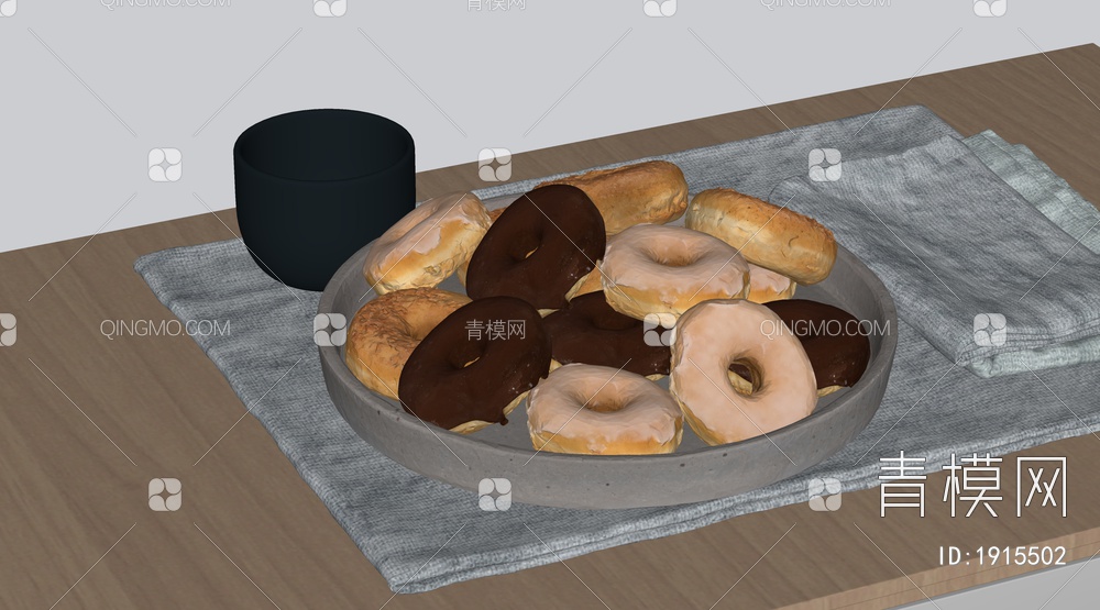 甜甜圈SU模型下载【ID:1915502】