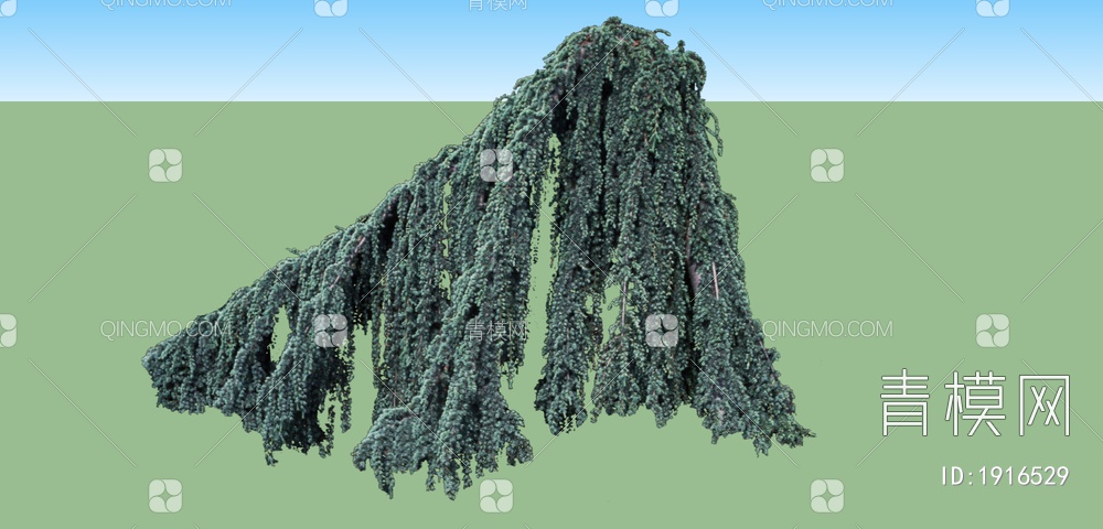 绿色植物 植物树SU模型下载【ID:1916529】