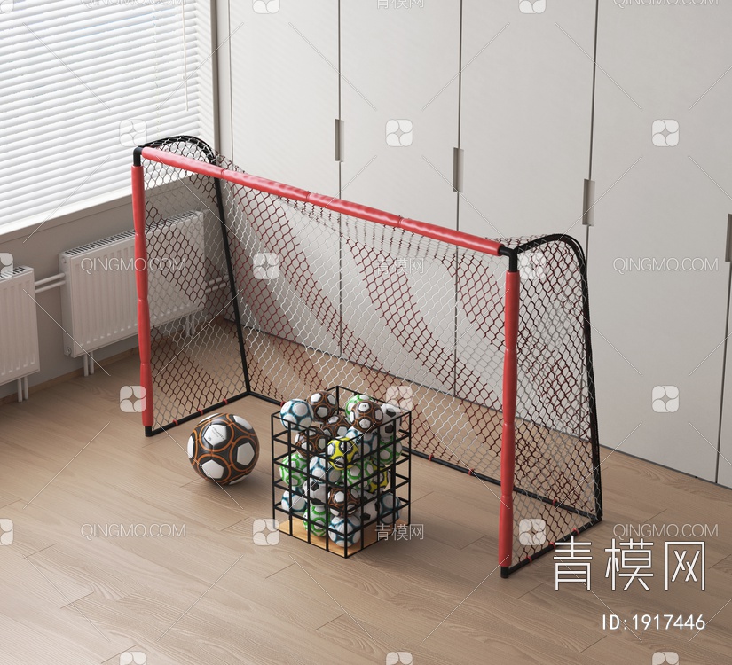 儿童迷你足球框3D模型下载【ID:1917446】