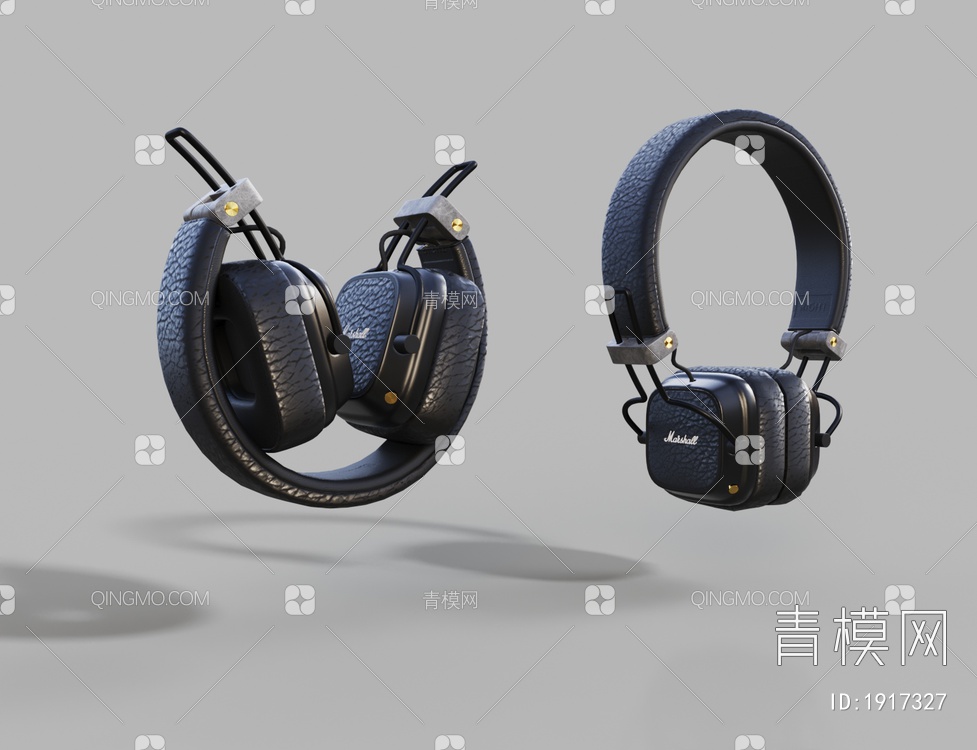 头戴式耳机3D模型下载【ID:1917327】