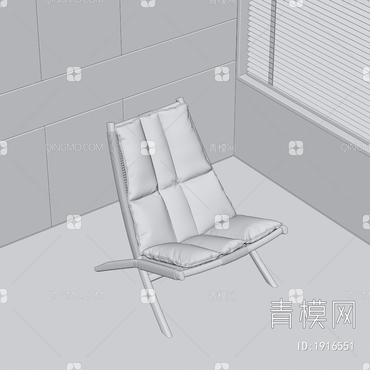 Huli 单椅3D模型下载【ID:1916551】