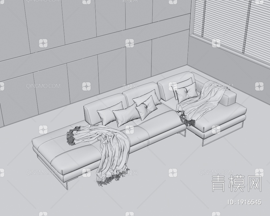 多人沙发3D模型下载【ID:1916545】